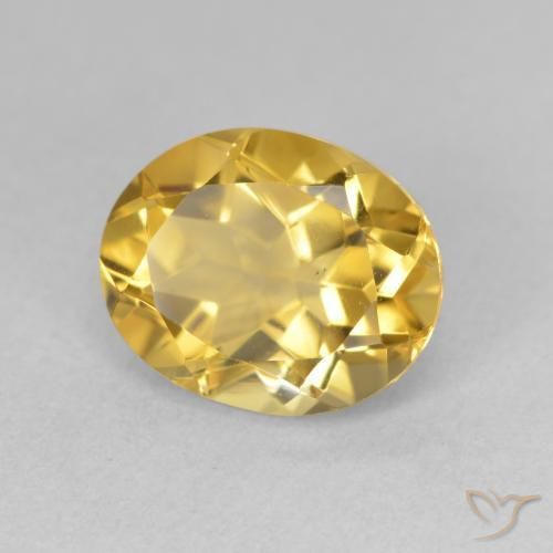 9,17 ctw natürlicher Tiefes Gold Citrin, Oval, VS