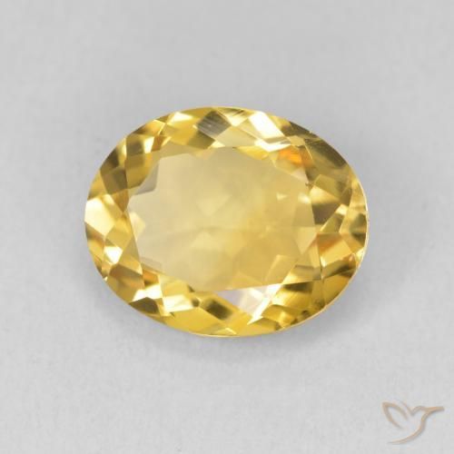 9,17 ctw natürlicher Golden Citrin, Oval, VS