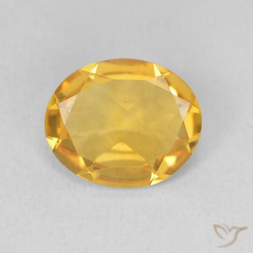 2.57ct Natürlicher Mittleres Gold Citrin, Oval, VS