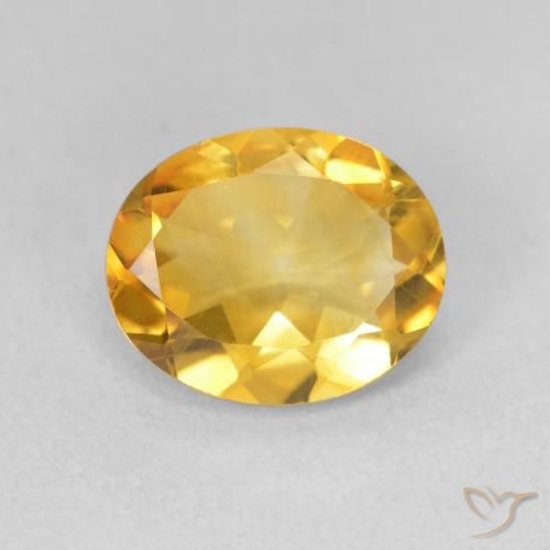 2.85ct Natürlicher Golden Citrin, Oval, VS