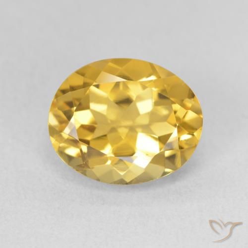 3.51ct Natürlicher Mittelgold Citrin, Oval, VS