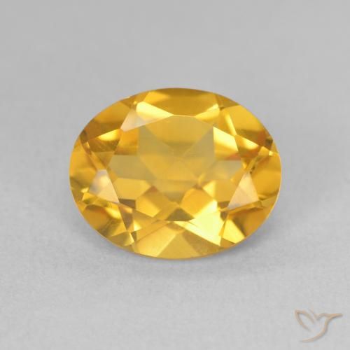 3.26ct Natürlicher Mittleres Gold Citrin, Oval, VS