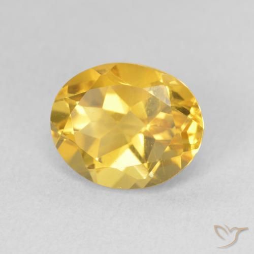 9,17 ctw natürlicher Helles Gold Citrin, Oval, VS