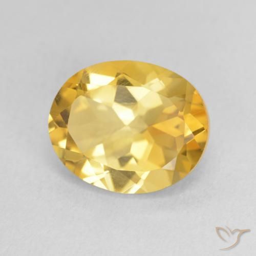 9,17 ctw natürlicher Golden Citrin, Oval, VS