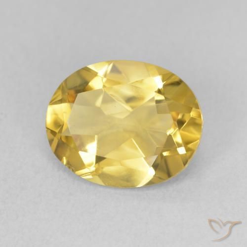 9,17 ctw natürlicher gold-orange Citrin, Oval, VVS-VS
