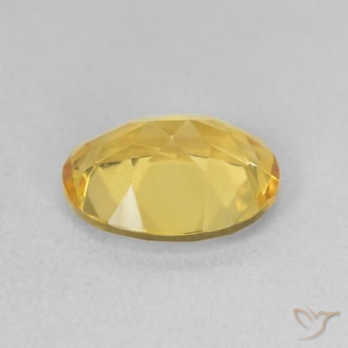 9,17 ctw natürlicher gold-orange Citrin, Oval, VVS-VS