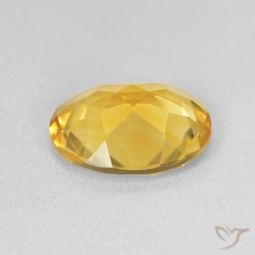 9,17 ctw natürlicher Golden Citrin, Oval, VVS-VS
