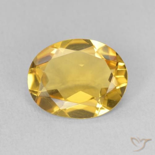 2.53ct Natürlicher gold-orange Citrin, Oval, VVS-VS