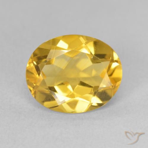 3.15ct Natürlicher gold-orange Citrin, Oval, VVS-VS