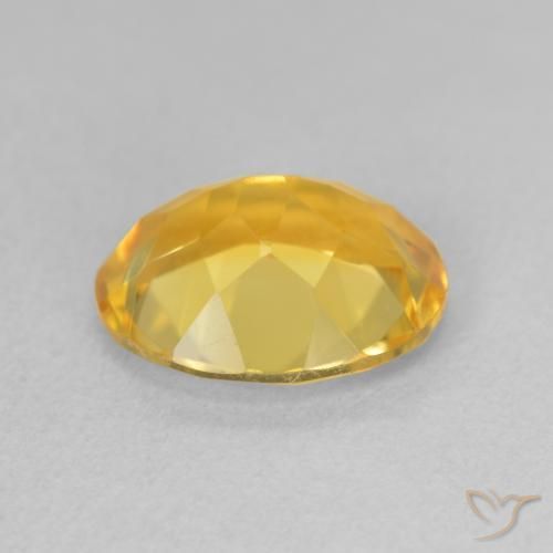 9,17 ctw natürlicher gold-orange Citrin, Oval, VVS-VS