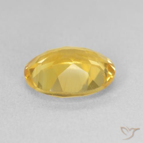 9,17 ctw natürlicher Mittelgold Citrin, Oval, VVS-VS