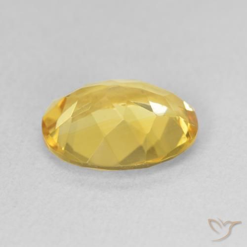 9,17 ctw natürlicher gold-orange Citrin, Oval, VVS-VS