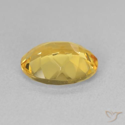 9,17 ctw natürlicher Mittelgold Citrin, Oval, Lichtdurchlässig