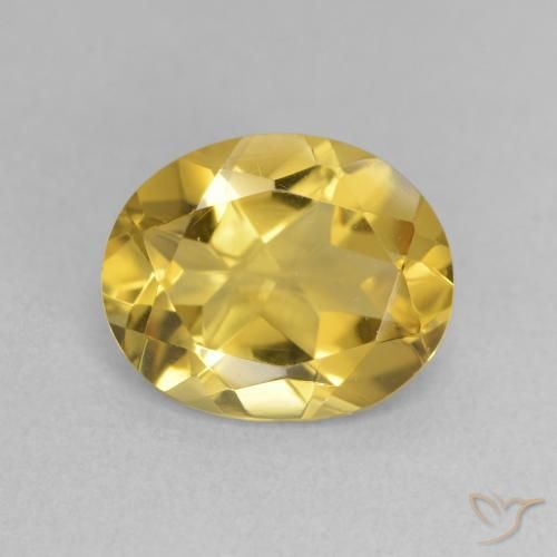 2.95ct Natürlicher gold-orange Citrin, Oval, Lichtdurchlässig
