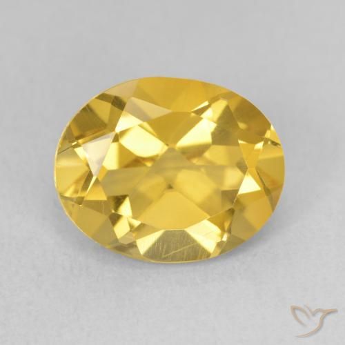 3.22ct Natürlicher gold-orange Citrin, Oval, VS