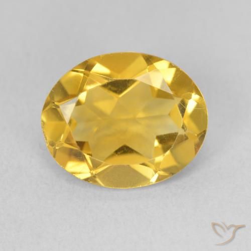 2.85ct Natürlicher Mittelgold Citrin, Oval, VS