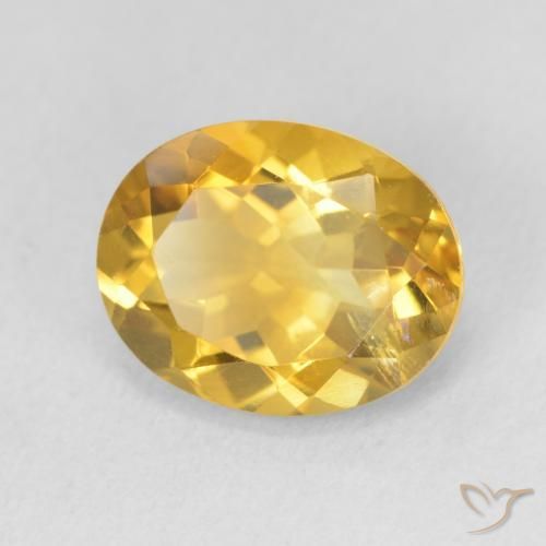 9,17 ctw natürlicher Golden Citrin, Oval, VS