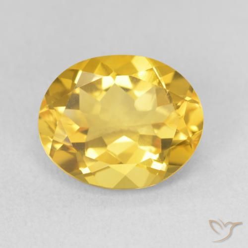 3.10ct Natürlicher gold-orange Citrin, Oval, VS