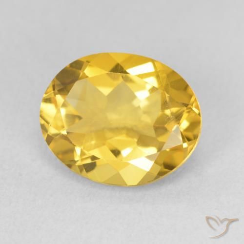 9,17 ctw natürlicher gold-orange Citrin, Oval, VS
