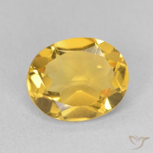 3.29ct Natürlicher gold-orange Citrin, Oval, VS