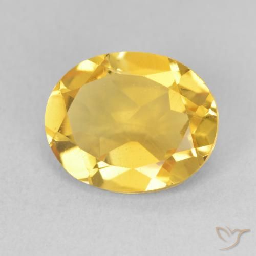 9,17 ctw natürlicher gold-orange Citrin, Oval, VS