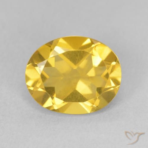 3.17ct Natürlicher Mittelgold Citrin, Oval, VS