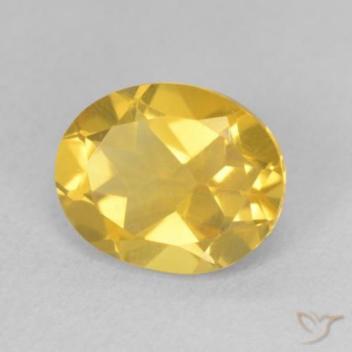 9,17 ctw natürlicher Mittelgold Citrin, Oval, VS