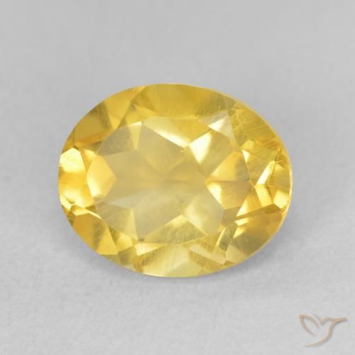 9,17 ctw natürlicher Mittelgold Citrin, Oval, VS