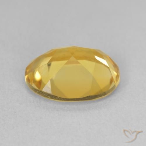 9,17 ctw natürlicher Tiefes Goldorange Citrin, Oval, VS
