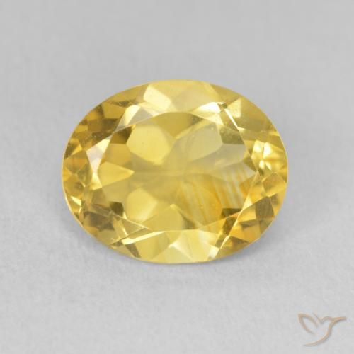 2.89ct Natürlicher gold-orange Citrin, Oval, VS
