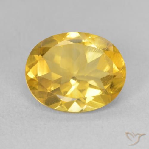 3.18ct Natürlicher Mittelgold Citrin, Oval, VS