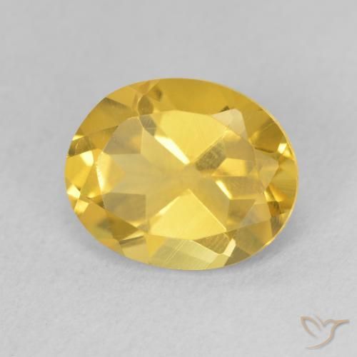 9,17 ctw natürlicher Mittelgold Citrin, Oval, VS