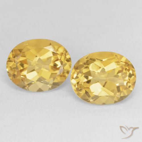 7.61ctw Natürlicher Helles Gold Citrin, Oval, VVS-VS