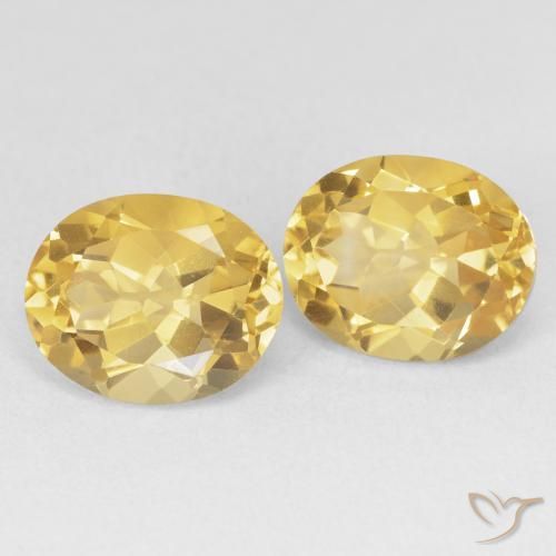 7.61 ct natürliche Helles Gold Citrin-Edelsteine, Oval, VVS-VS