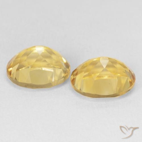 7.61 ct natürliche Helles Gold Citrin-Edelsteine, Oval, VVS-VS