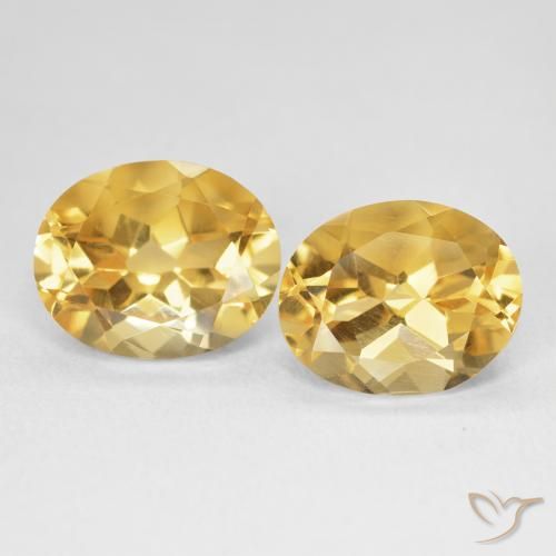 7.30ctw Natürlicher Tiefes Gold Citrin, Oval, VVS-VS