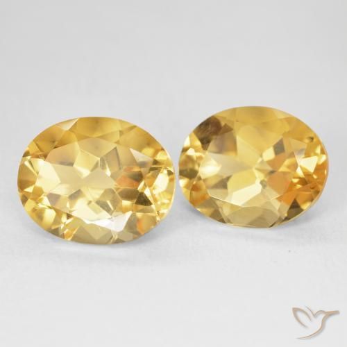 7.30 ct natürliche Tiefes Gold Citrin-Edelsteine, Oval, VVS-VS