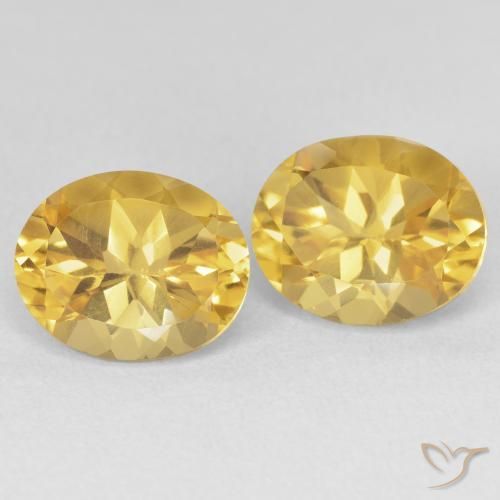 7.20 ct natürliche Golden Citrin-Edelsteine, Oval, VVS-VS