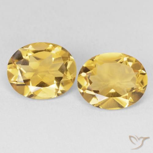 6.43ctw Natürlicher Golden Citrin, Oval, VVS-VS