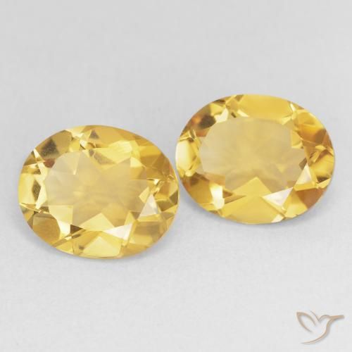 6.43 ct natürliche Golden Citrin-Edelsteine, Oval, VVS-VS