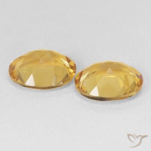 6.43 ct natürliche Golden Citrin-Edelsteine, Oval, VVS-VS