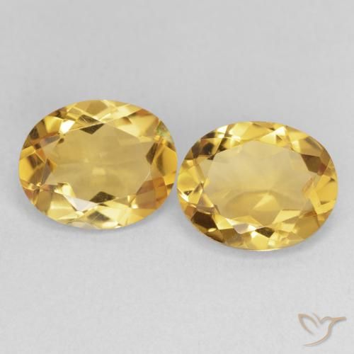 5.86ctw Natürlicher Golden Citrin, Oval, VS