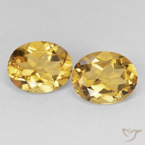 6.87ctw Natürlicher Golden Citrin, Oval, VVS-VS