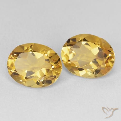 6.87 ct natürliche Golden Citrin-Edelsteine, Oval, VVS-VS