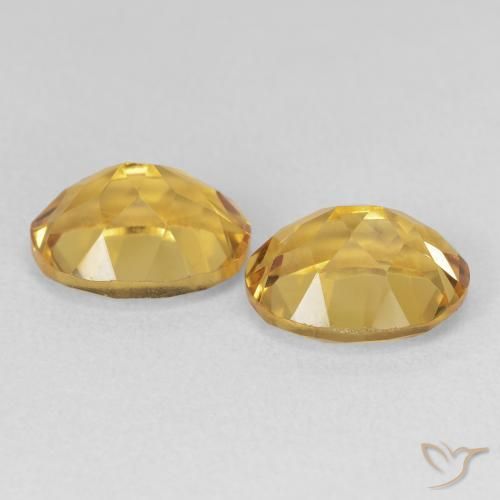 6.87 ct natürliche Golden Citrin-Edelsteine, Oval, VVS-VS
