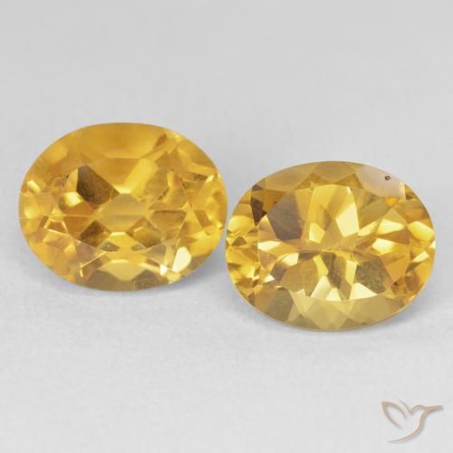 8.32ctw Natürlicher Golden Citrin, Oval, VVS-VS