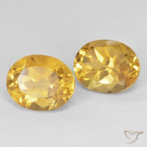 8.32 ct natürliche Golden Citrin-Edelsteine, Oval, VVS-VS