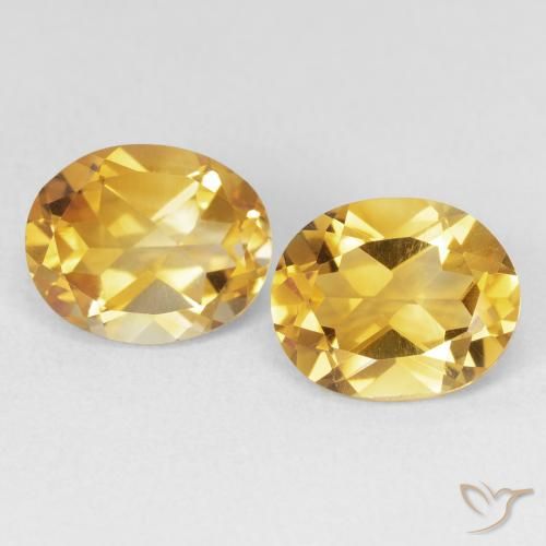 6.88ctw Natürlicher Golden Citrin, Oval, VVS-VS