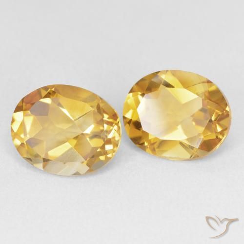 6.88 ct natürliche Golden Citrin-Edelsteine, Oval, VVS-VS