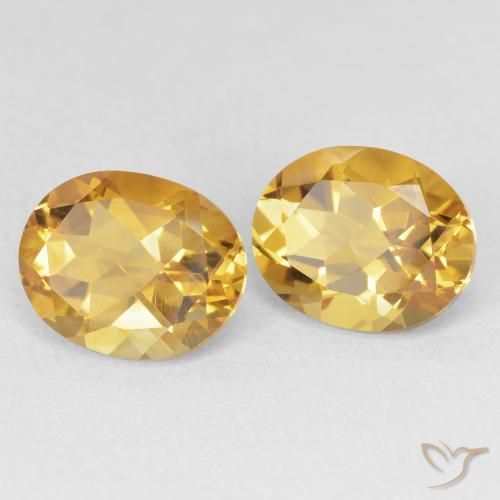 7.31 ct natürliche Tiefes Gold Citrin-Edelsteine, Oval, VVS-VS